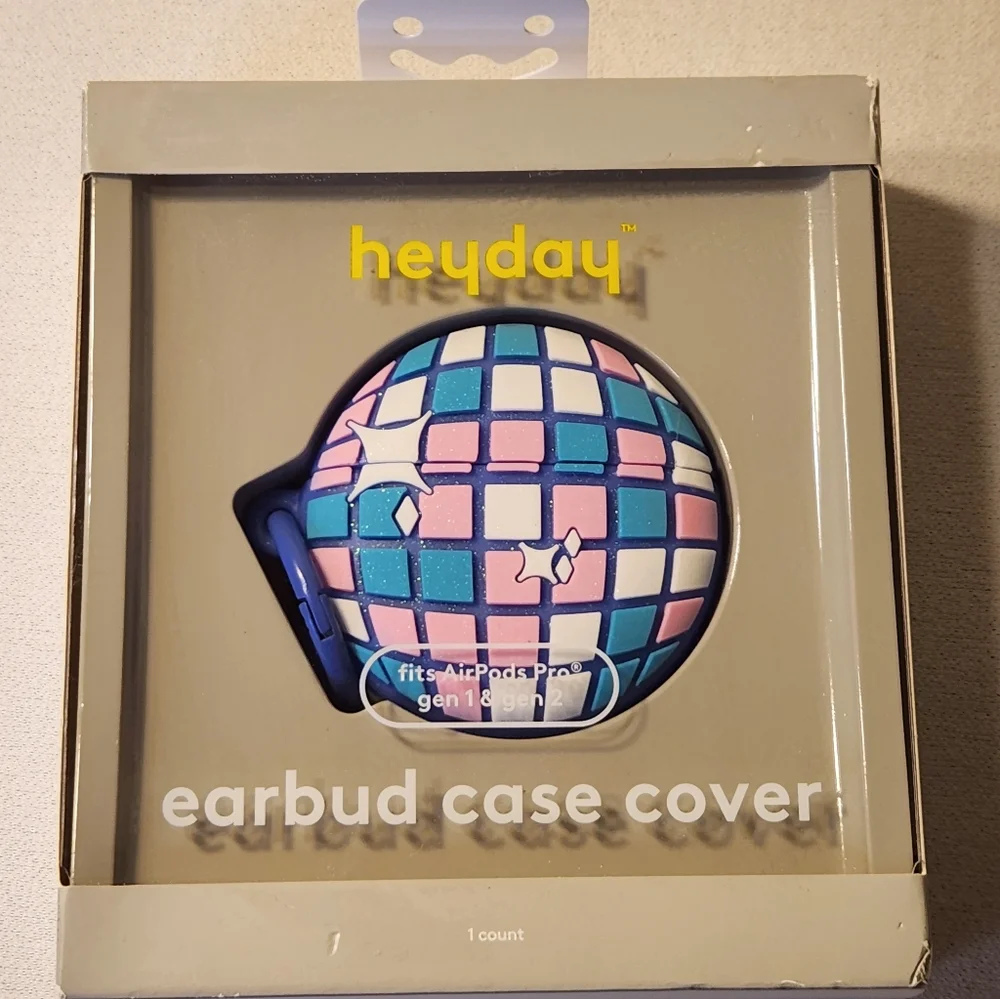 8 New Heyday Earbud Case Cover Fits AirPods Pro gen 1 & 2 - Disco Ball Sealed